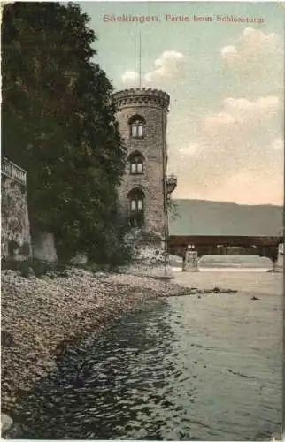 Säckingen, Partie beim Schlossturm -556162