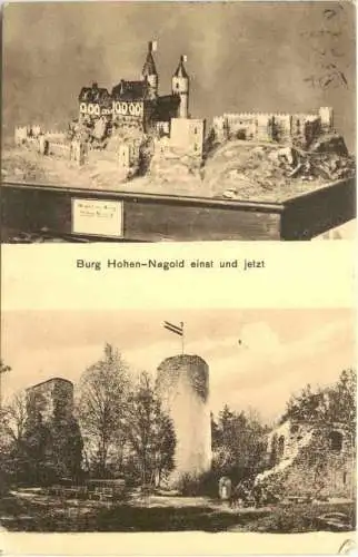 Burg Hohen-Nagold einst und jetzt -556184