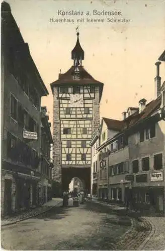 Konstanz a. Bodensee. Husenhaus mit innerem Schnetztor -556212