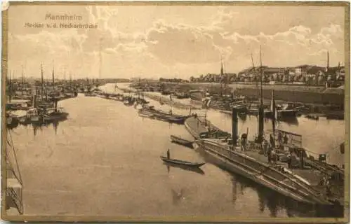 Mannheim Neckar v. d. Neckarbrücke -556218