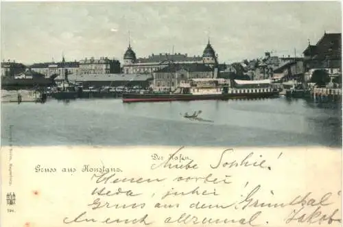 Gruss aus Konstanz der Hafen -556302