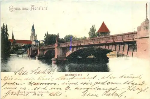 Gruss aus Konstanz Rheinbrücke -556298