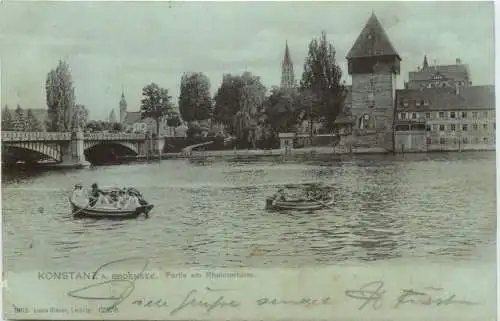 KONSTANT A. BODENSEE. Partie am Rheintorturm. -556284