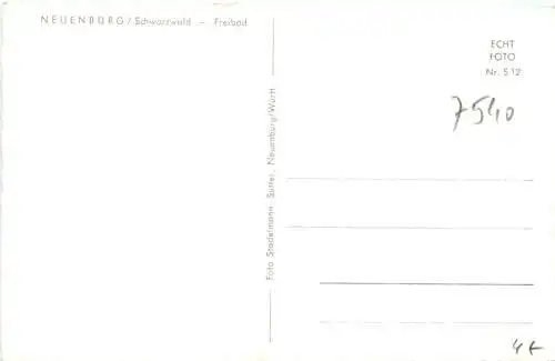 NEUENBÜRG Schwarzwald FREIBAD -556334