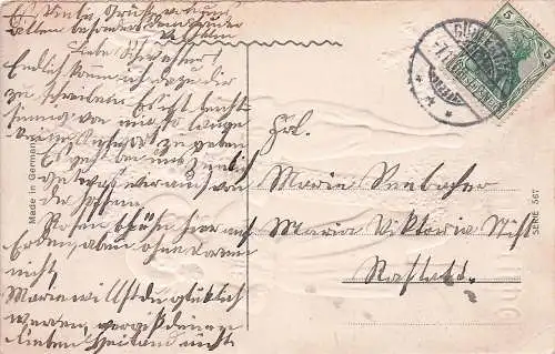 PK Glaube Liebe Hoffnung taube Glückwunsch Namenstag alt antik -792516