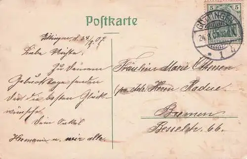 Gruss aus Göttingen Bismarck's Wohnung -792542