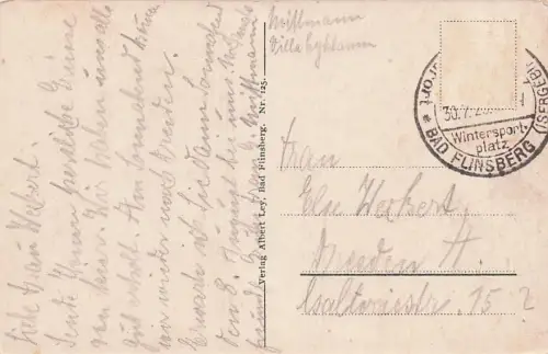 Bad Flinsberg (Isergebirge). Villenpartie an der Kurstraße -792876