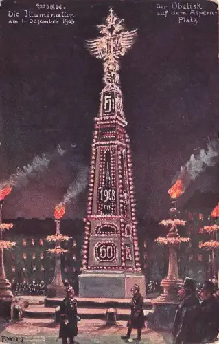 Wien -der Obelisk auf dem Aspernplatz -792860