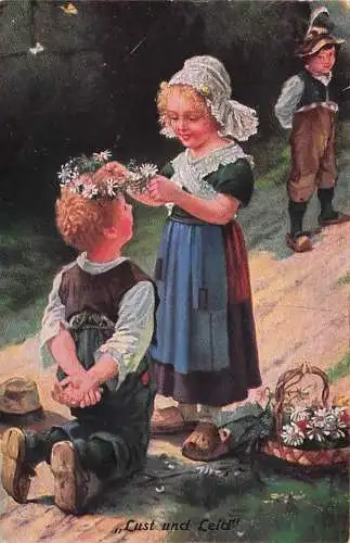 Künstler-AK sign. Hans W Lust und leid -792844
