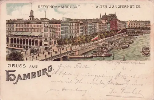 Hamburg - Alter Jungfernstieg - Reesendammbrücke -792750