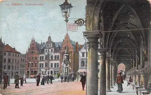 AK Bremen, Marktplatz mit Rathauspassage -792736