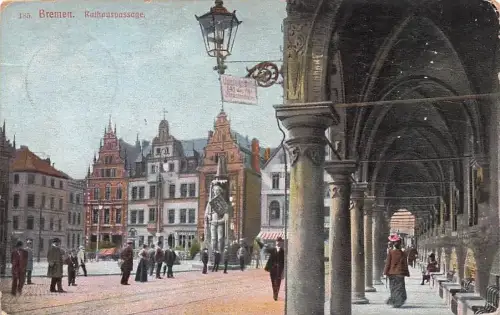 AK Bremen, Marktplatz mit Rathauspassage -792736