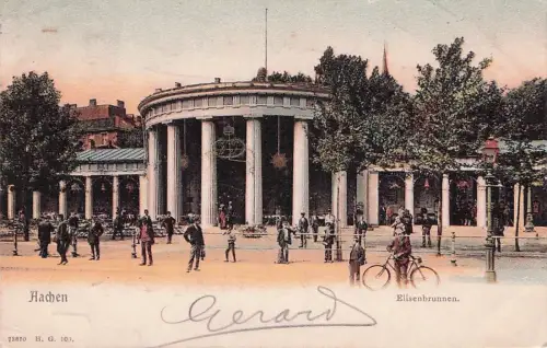 Aachen, Spaziergang am Elisenbrunnen -792710