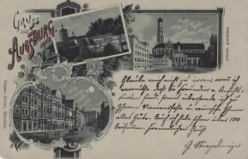 Lithographie Augsburg -792588