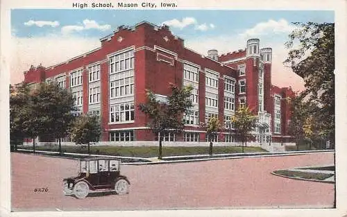 Die HIGH SCHOOL in MASON CITY, IA auf Vintage 1923 -792622