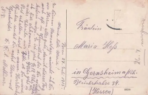 Posen, Ortsansicht und Strassenbahn auf der Theaterbrücke -792646