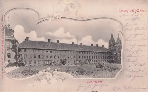 Ak Höxter in Nordrhein Westfalen, Corvey, Vorderansicht -792630