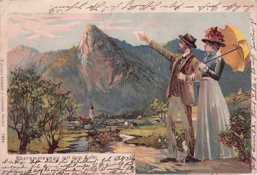 Oberammergau mit dem Kofel -792674