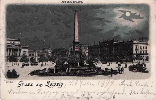 Leipzig Augustusplatz Nacht Kat. Leipzig -792688