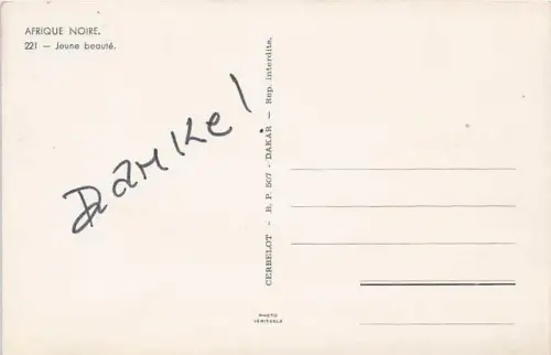 Ivory Coast LACHENDE JUNGE NACKTE FRAU Elfenbeinküste -792974