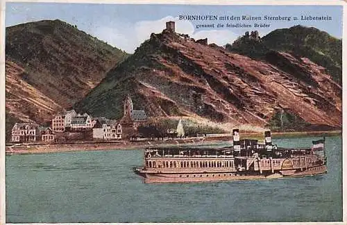 4 Kamp-Bornhofen Kloster Bornhofen Salondampfer Hansa? Rheinschiff -793088