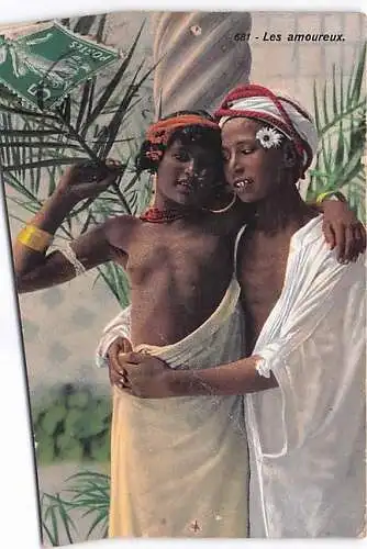 Postkarte: 681 - Les Amoureux, Marokko, -792992