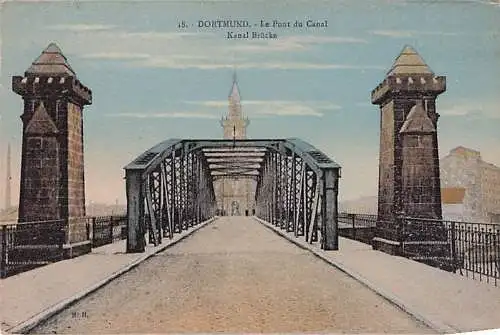 DORTMUND. Le Pont du Canal Kanal Brücke -793078