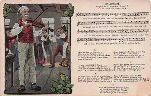 Ansichtskarte Liederkarte Der Zipfelsgoerg Kat. Musik -793072