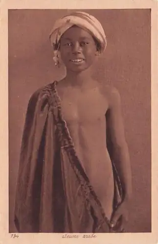 Nordafrika ethnischen arabischen nackten männlichen Original Vintage 1910er Jahre LEHNERT & LANDROCK -793030