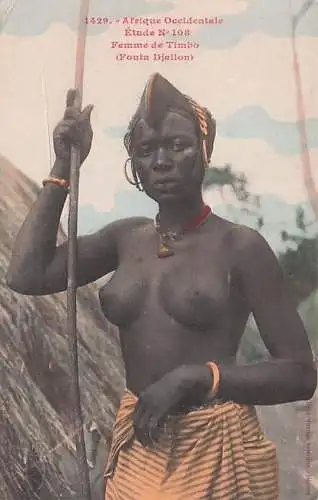 1429.- Afrique Occidentale Étude Nº 108 Femme de Timbo (Fouta Djallon) -793016
