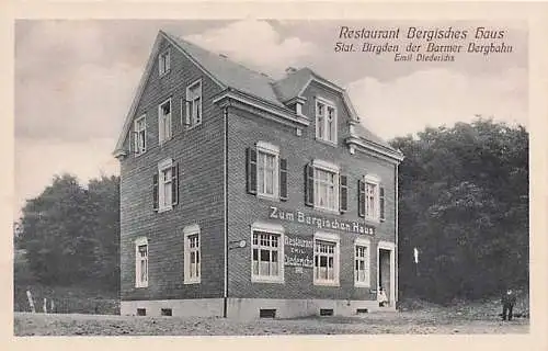 AK Barmen, Restaurant Bergisches Haus, Barmer Bergbahn -793076