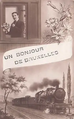 "UN BONJOUR DE BRUXELLES" (Ein Gruß aus Brüssel). -793254