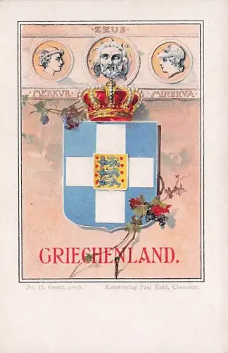 GRIECHENLAND. No, 11. Gesetz, gesch Kunstverlag Paul Kobl, Cheninita. -793328