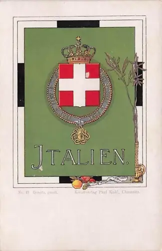 ITALIEN. No. 17 Gumote, gesch Kunstverlag Pael Kohl, Chemnita. -793330