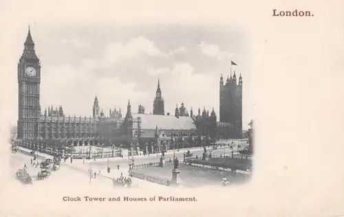 Uhrturm und Houses of Parliament. London. 1904 -793382