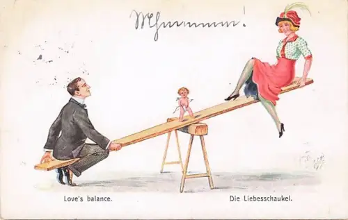Love's balance. Die Liebesschaukel. -793384