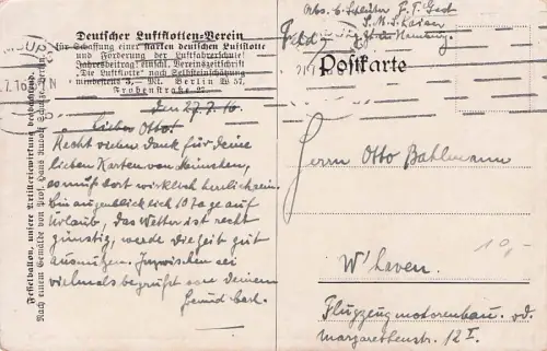 Zeppelin AK 1. WK - Fesselballon unsere Artilleriewirkung beobachten -793406