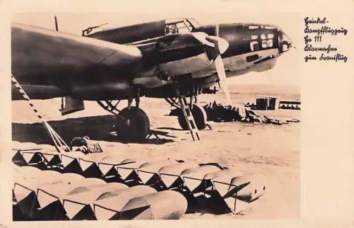 S7648/ He 111 Heinkel Kampfflugzeug - Klarmachen zum Frontflug ca.1940 -793414