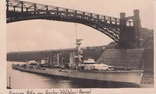 KIEL KREUZER EMDEM KAISER WILHELM KANAL nach GLAUBITZ GROßENHAIN RIESA -793422
