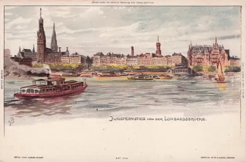 Hamburg Jungfernstieg Lombardsbruecke Kat. Hamburg -793448