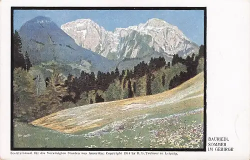 sign Bauriedl - Sommer im Gebirge, Berge -793516