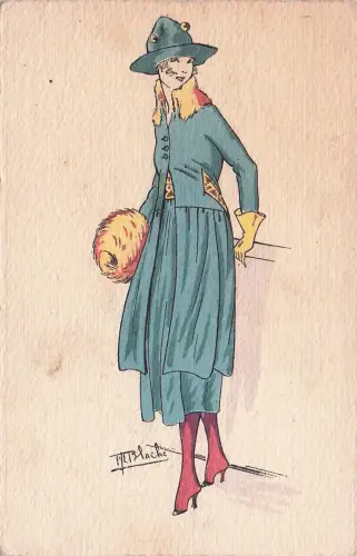 BLACHE, vom Künstler signiert, Glamour Lady -793562