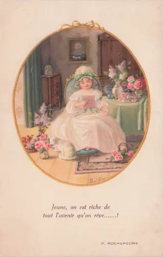 PAULI EBNER, vom Künstler signiert, sein Geburtstag, Vintage-Postkarte -793558