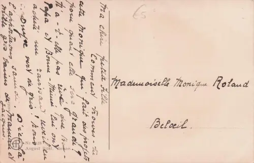 PAULI EBNER, vom Künstler signiert, sein Geburtstag, Vintage-Postkarte -793558