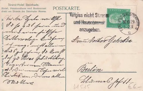 AK Steinhude, Strand-Hotel Steinhude, vom See gesehen -793536