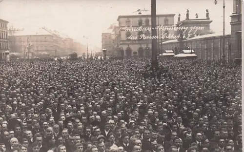 Kundgebung gegen den Vertrag von Versailles am 6. Januar 1921 auf dem Münchner Odeonsplatz -793540