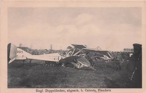 Engl. Doppeldecker, abgesch. b. Caleute, Flandern -793678