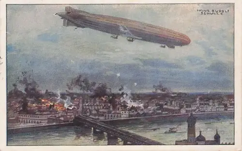 DEUTSCHLAND Polen 1915 ZEPPELIN, WWI Luftschiff ""Schütte-Lanz" -793666