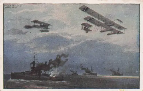 POSTKARTE WASSERFLUGZEUGE HANS RUDOLF SCHULZE Flugzeug Plane Airplane -793706