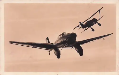 Sturzkampfflugzeug Ju 87 - Jäger - Foto-AK -793682